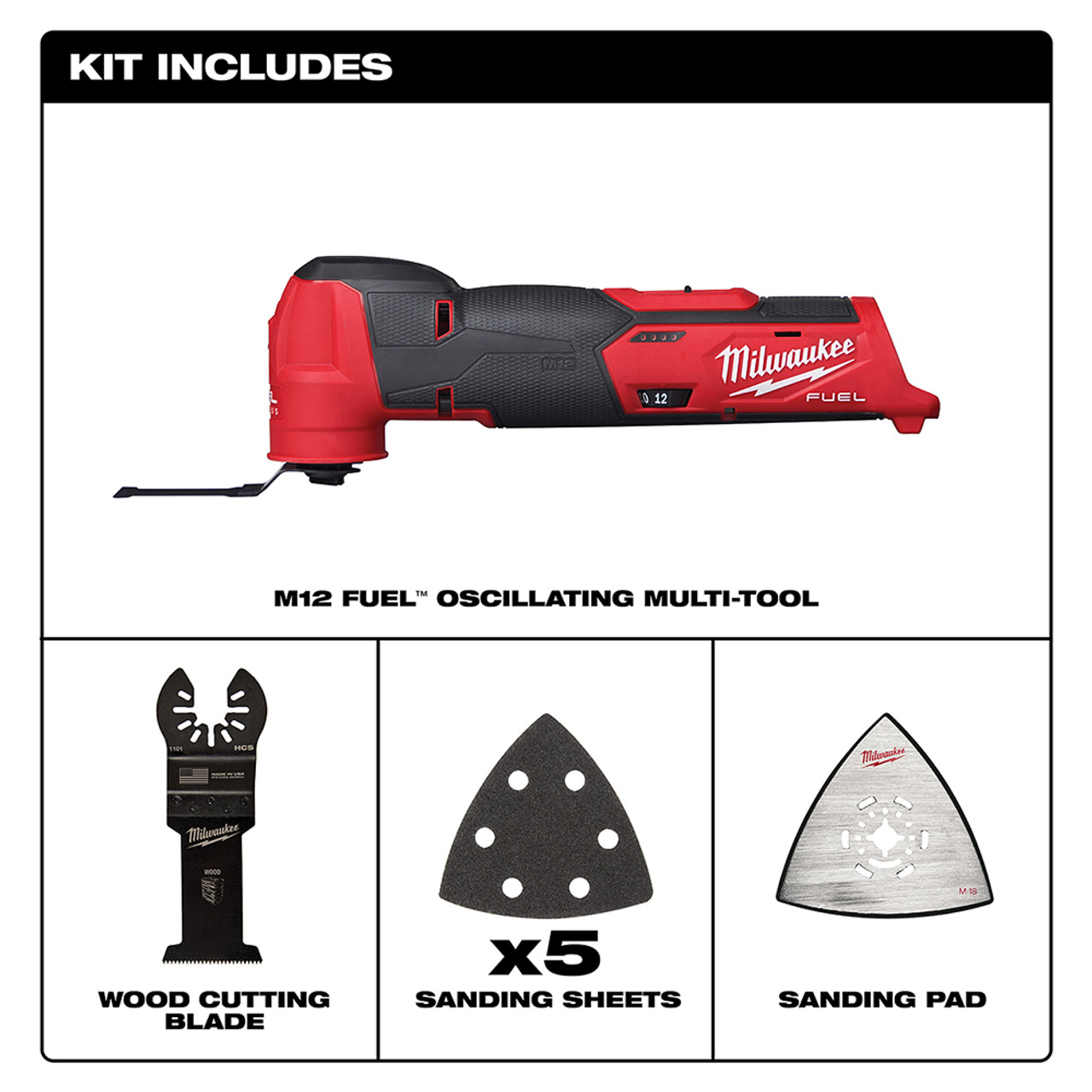 Milwaukee M12 FUEL Multi-Tool - Bare Tool (2526-20)