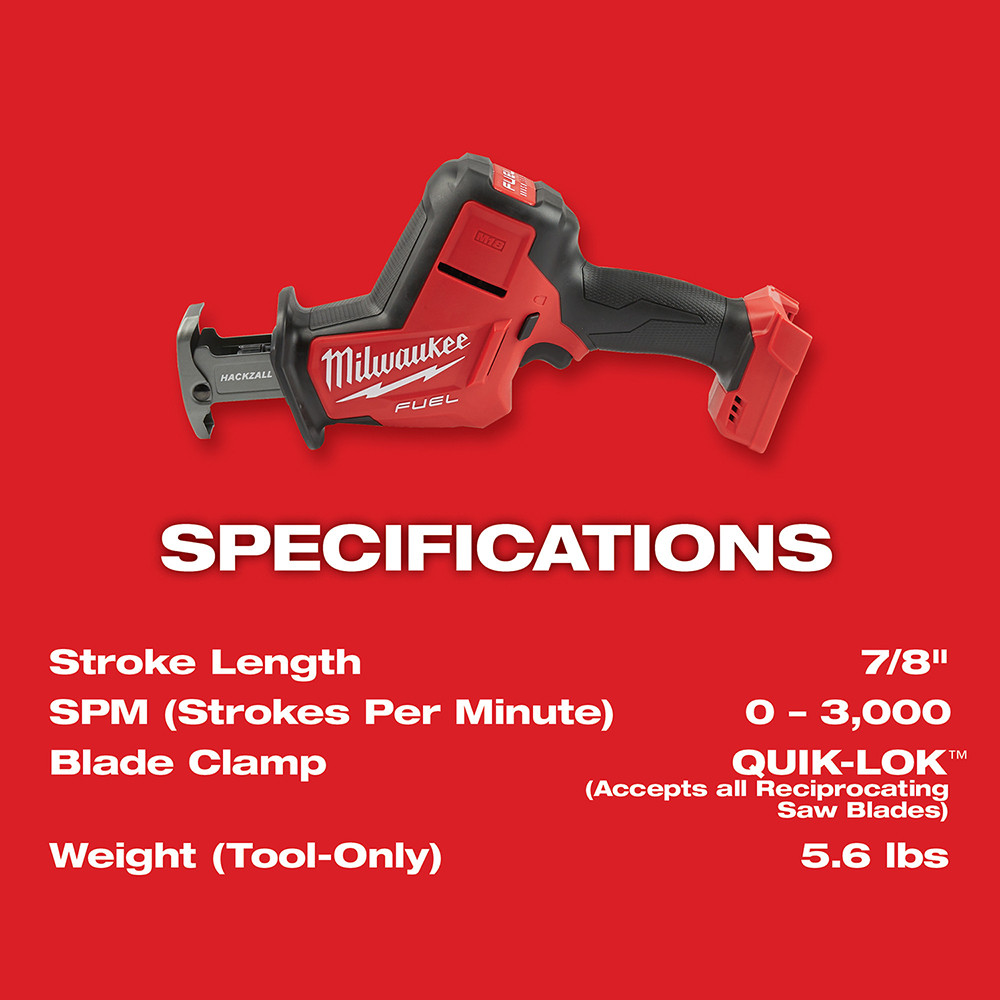 Milwaukee M18 FUEL HACKZALL (BARE)