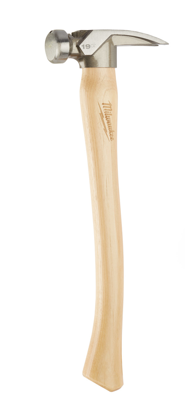 Milwaukee 19OZ SMOOTH FACE HICKORY HAMMER