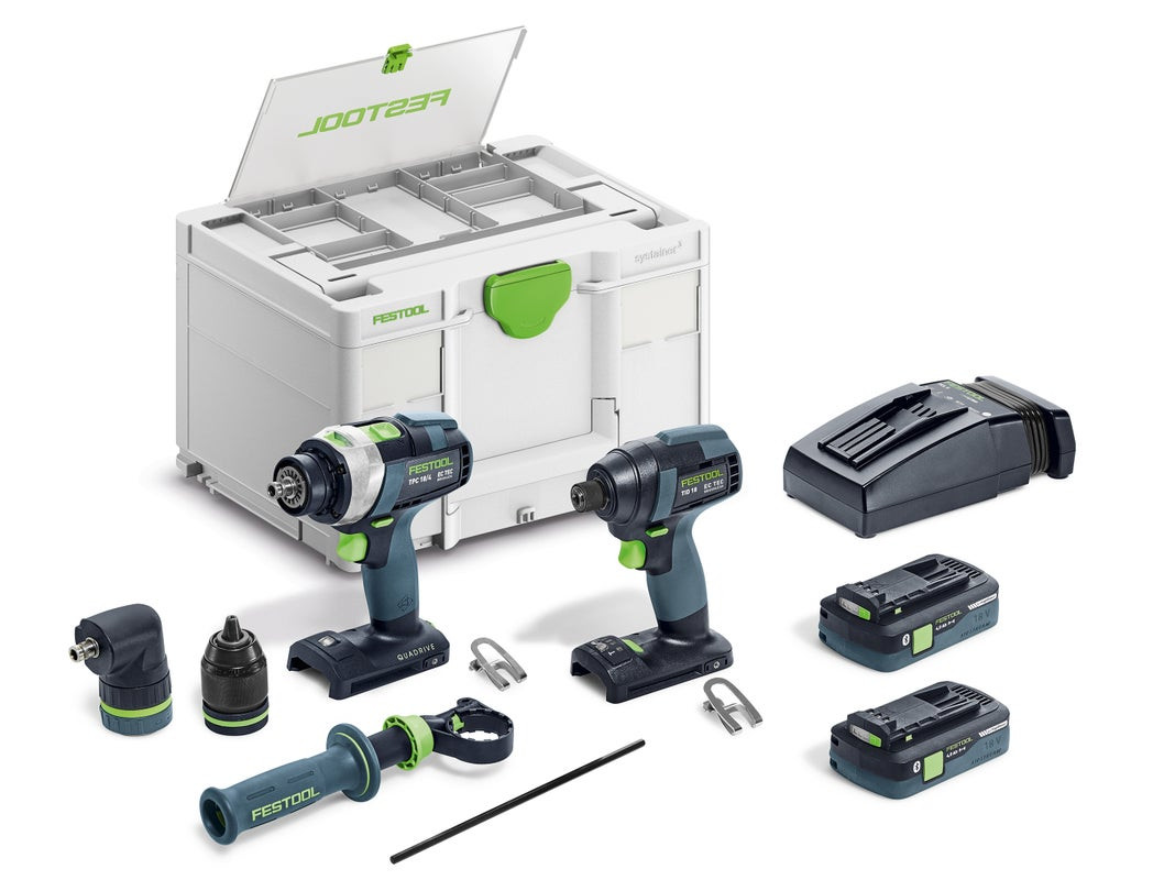 Festool Drill Set TID18 Impact and TPC18 Quadrive (577616)