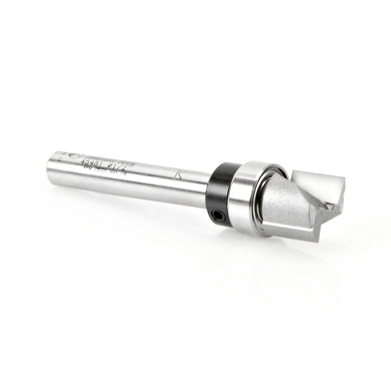 3-Piece 1/4" Shank Carbide Flush Trim Template Router Bit Set - 1/2" Blade Dia