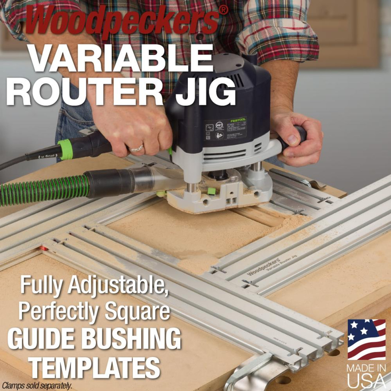 Woodpeckers Variable Router Jig - 18 x 33: Precision Woodworking Tool
