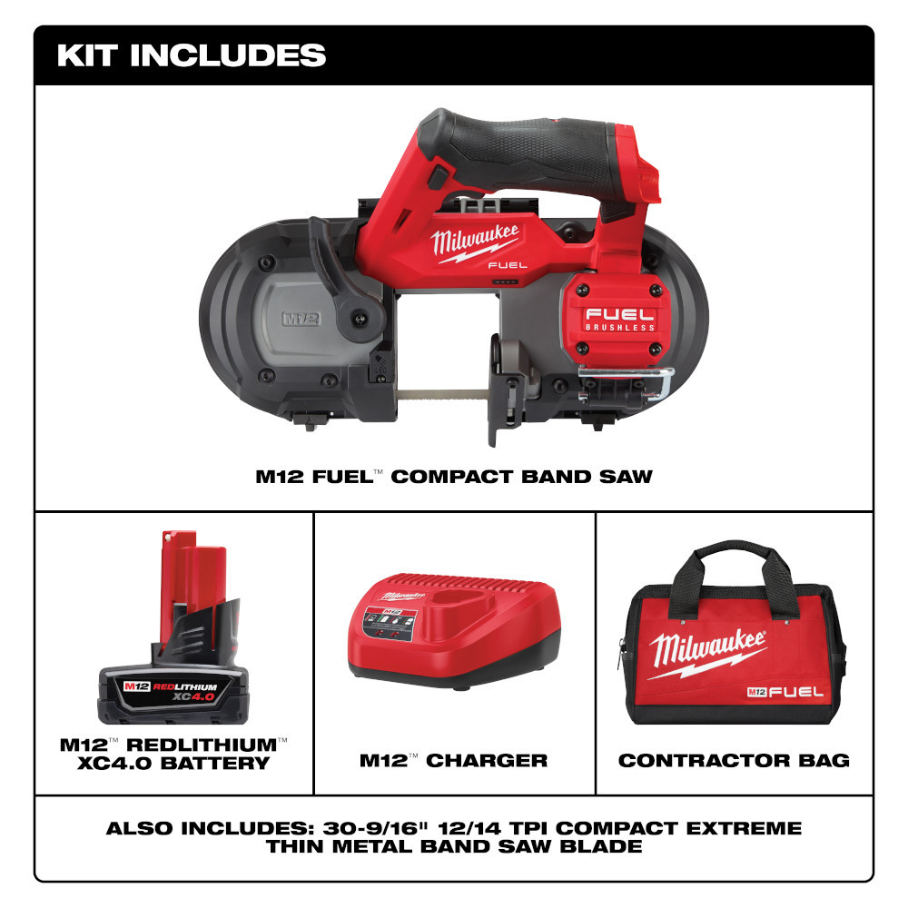 Milwaukee M12 FUEL™ Compact Band Saw Kit: Power and Portability