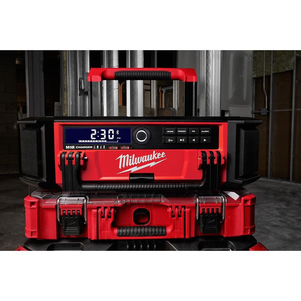 Milwaukee M18™ PACKOUT™ Radio Charger: Rugged Sound and Power on