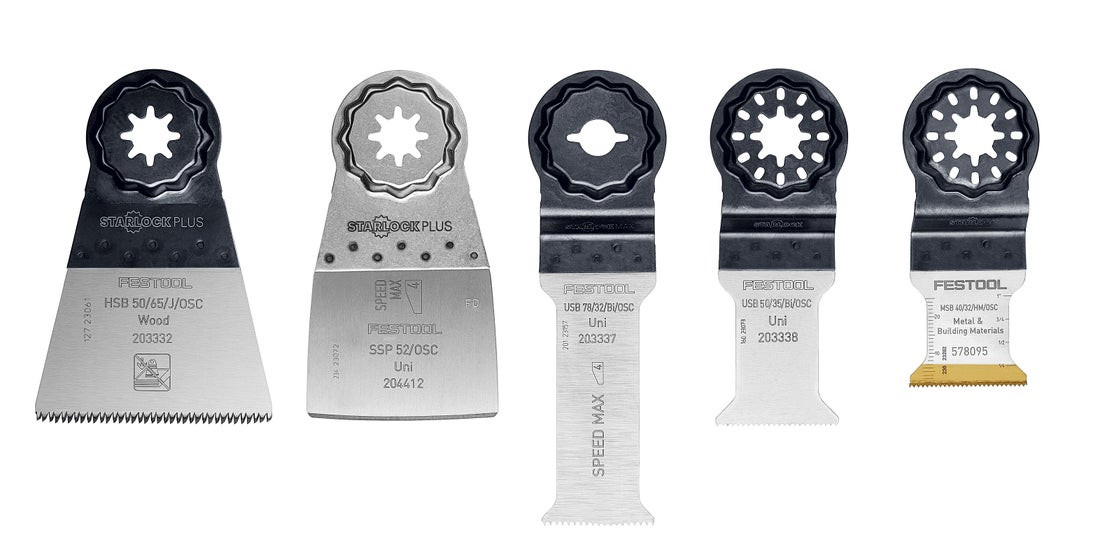 Festool 5-Pack Japanese Style Saw Blades - HSB 50/35/J/OSC/5 For Multi-Tool