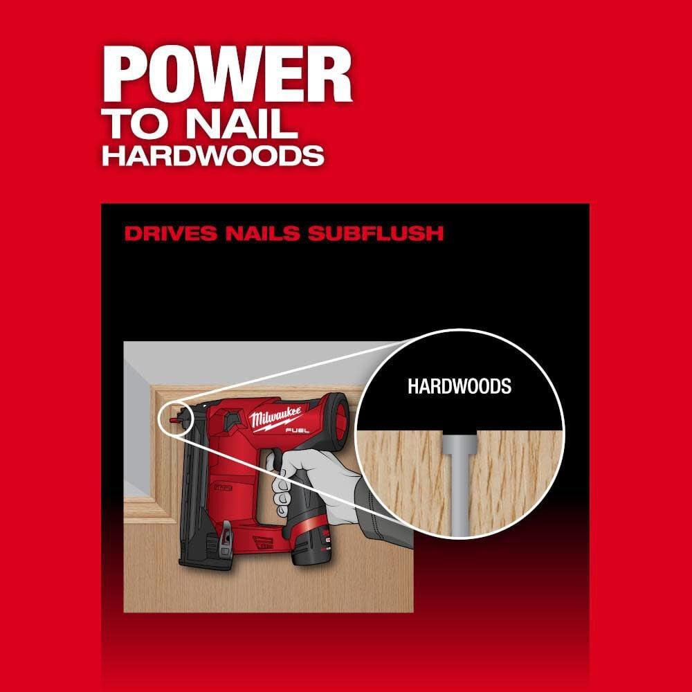 Milwaukee M12 FUEL™ 18 Gauge Compact Brad Nailer - Power and Precision