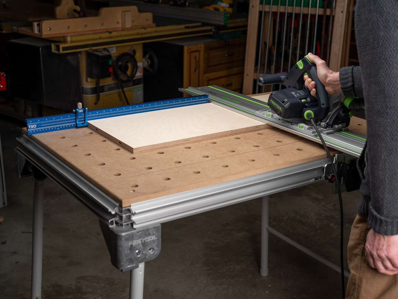 TSO 900mm Multifunction Workbench Fence & Stop Set (61-595