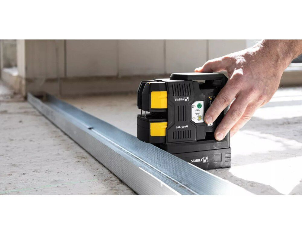 Stabila LAX 500G 12V 7-Piece Cross-Line Laser Kit (03520) | Green