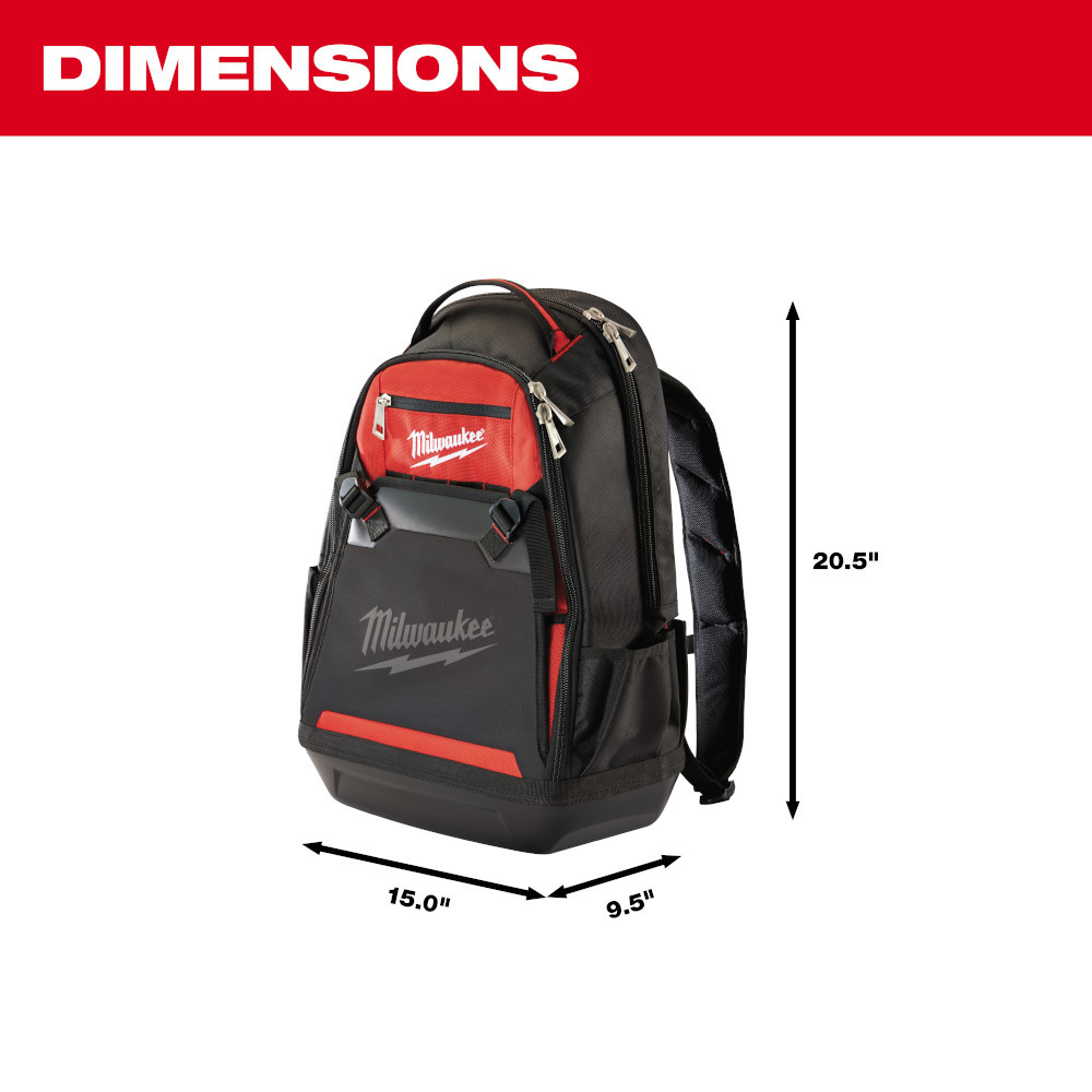 Milwaukee Jobsite Backpack (48-22-8200) | Heavy-Duty Tool Storage