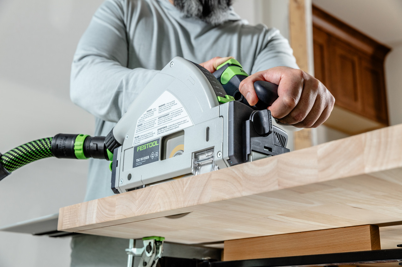 Festool TSC 55 KS Cordless Track Saw Basic (577991) | KickbackStop