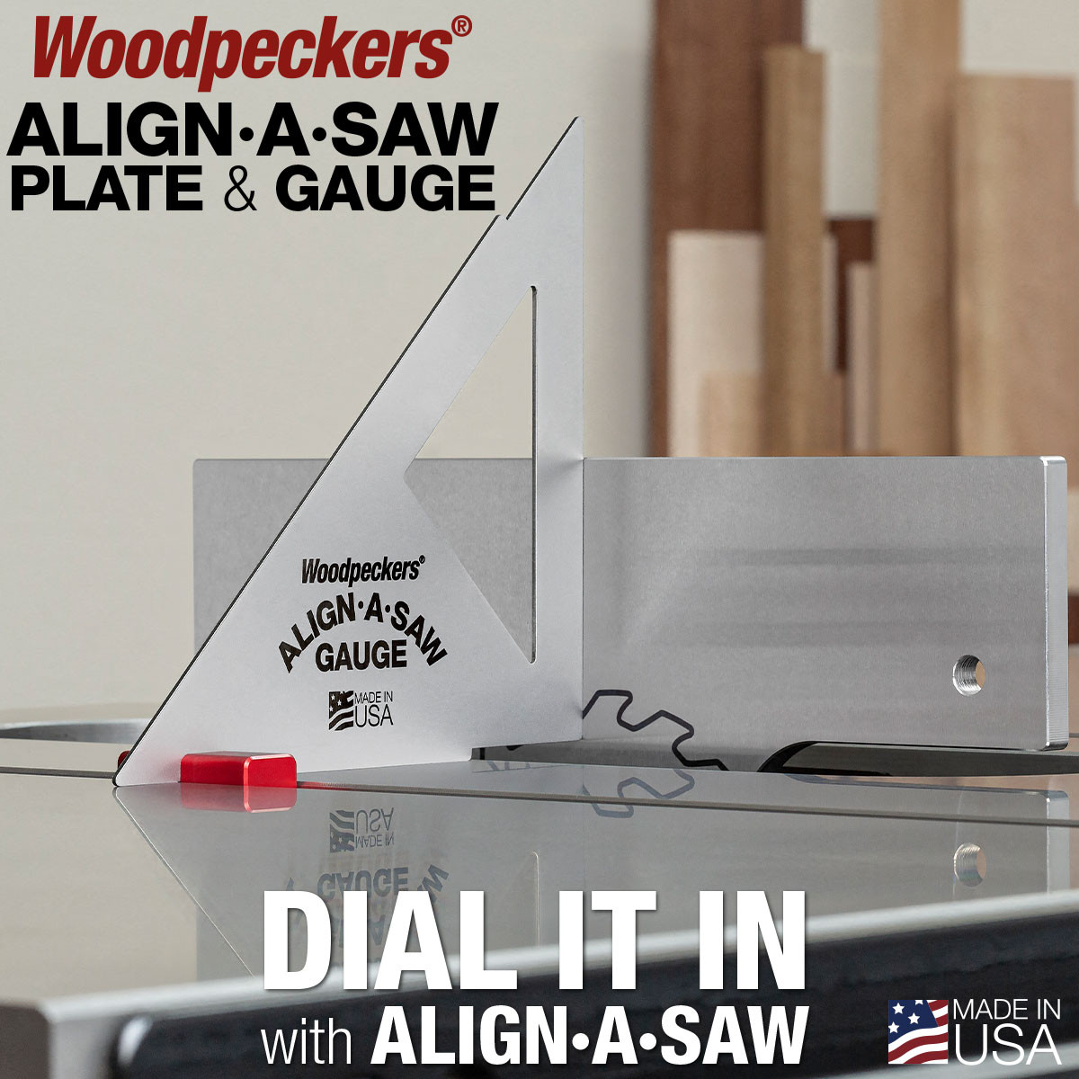 Woodpeckers Align-A-Saw System Set - Precision Alignment for Accurate ...