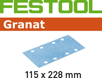 Festool Granat | 115 x 228 | 80 Grit | Pack of 50 (498946)