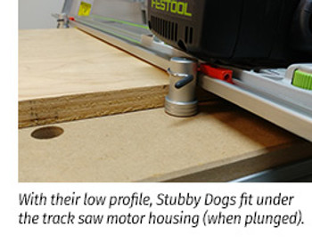 TSO DoubleGroove™ 20mm Bench Dogs - Stubby Pair - example
