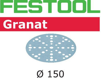 Festool Granat | 150 Round | 40 Grit | Pack of 50 | Multi-Jetstream 2 (575160)