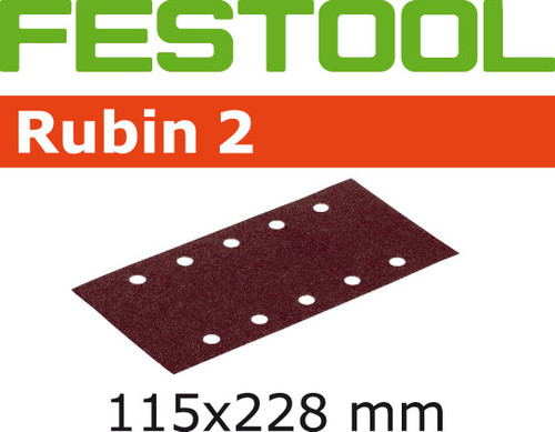 Festool Rubin 2 | 115 x 228 | 220 Grit | Pack of 50 (499037)