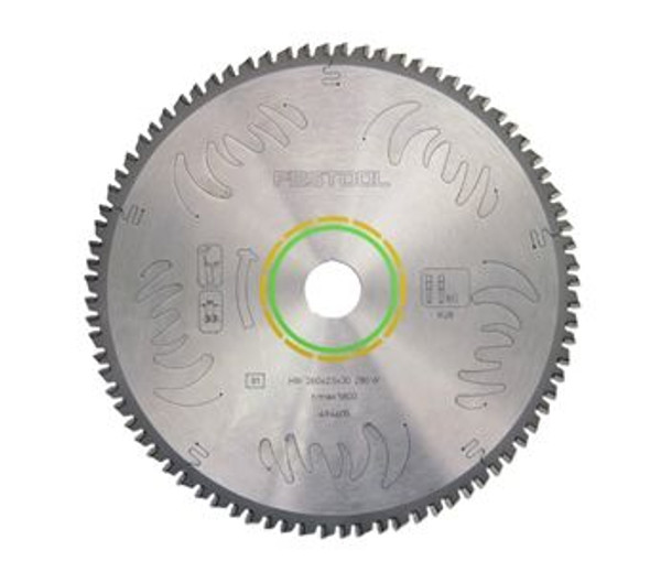 Festool Fine Tooth Cross-cut Saw Blade For The Kapex Miter Saw - 80 Tooth