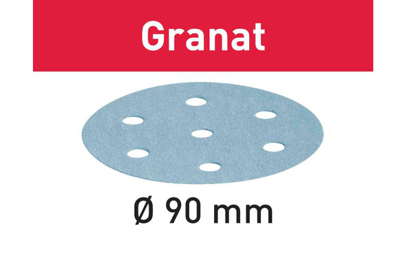 Festool Granat | 90 Round | 180 Grit | Pack of 100 (497369)