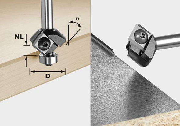 Festool Turning Plate Chamfer Cutter HW (499807)