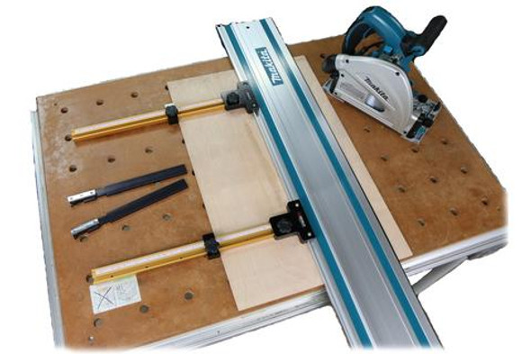 Parallel Guide System for Festool and Makita Track Saw Guide Rail (Without Incra T-Track)