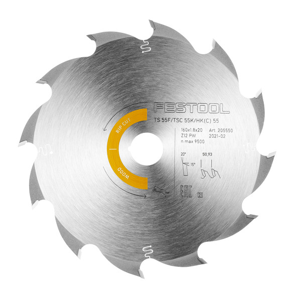 Saw blade Panther Wood Rip Cut 160x1,8x20 PW12 (205559)