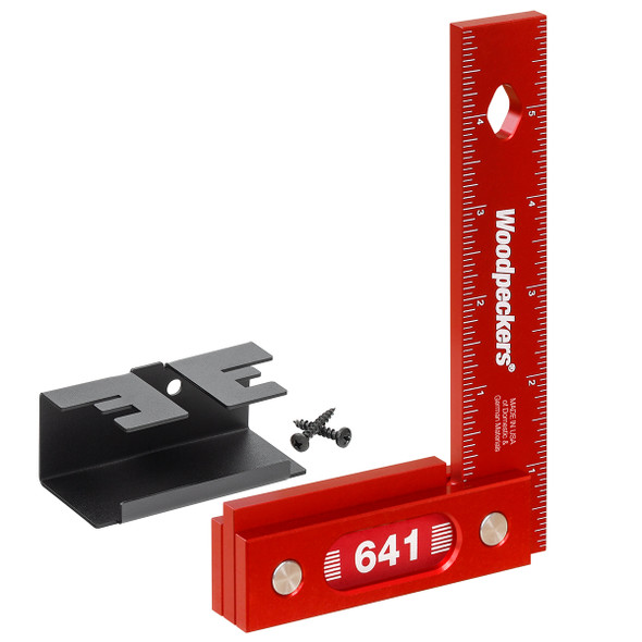 Woodpeckers | Model 641 (6") Precision Woodworking Square (Inch Scale) (641I-24)