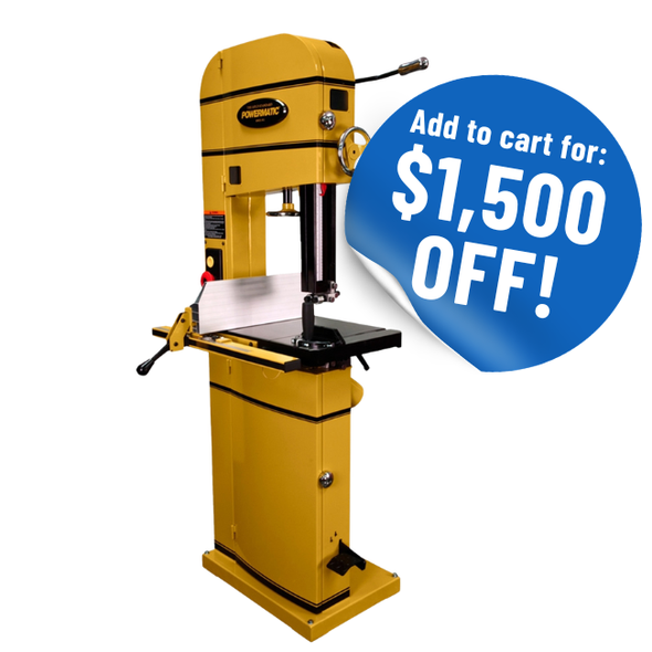 Powermatic ArmorGlide 15-Inch Woodworking Bandsaw, 3 HP, 1Ph 230V (PM1-1791500T)