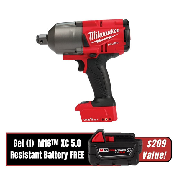 Milwaukee M18 FUEL™ w/ ONE-KEY™ High Torque Impact Wrench 3/4" Friction Ring - Bare Tool - (2864-20)