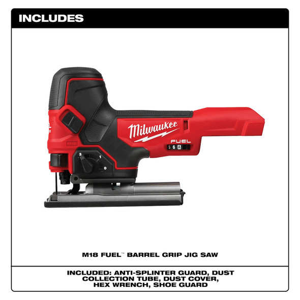 Milwaukee M18 FUEL™ Barrel Grip Jig Saw- Bare Tool-(2737B-20)