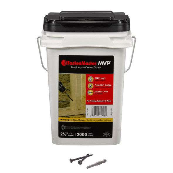 MVP™ 2-1/2" Multipurpose Wood Screw 2000 PCS (FMMVP212-2000)