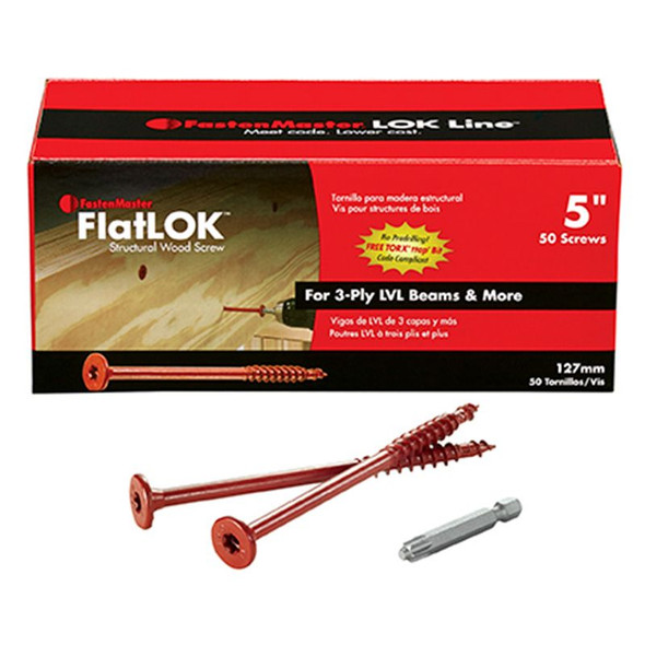 FlatLOK® 5" Structural Wood Screw 50 PCS (FMFL005-50)