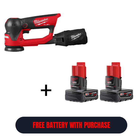 Milwaukee M12 Fuel 3" Random Orbital Detail Sander - (2535-20)