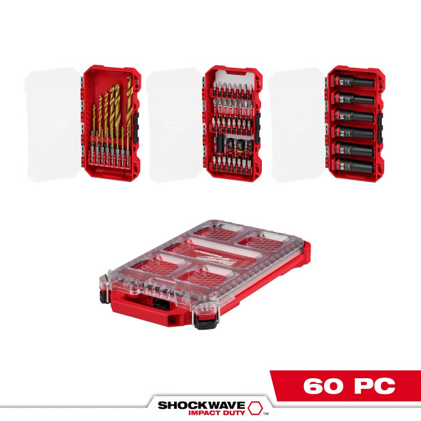 Milwaukee 15 PC SHOCKWAVE™ RED HELIX™ Titanium Drill Bit Set