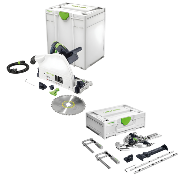 Festool TS 75 EQ Plunge Cut Circular Saw IMPERIAL with Festool Accessories set SYS3 M 137 FS/2-Set (576118-577157)