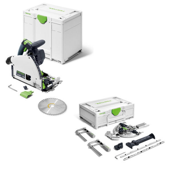 Festool Plunge-Cut Saw TS 60 KEB-Plus with Festool Accessories set SYS3 M 137 FS/2-Set (576726-577157)