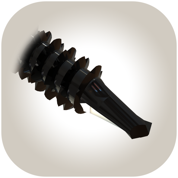 U2 BLACK FLAT HEAD SCREW WITH DRILL TIP 12 x 5" Small Pack 40 PCS (Y12105000H)