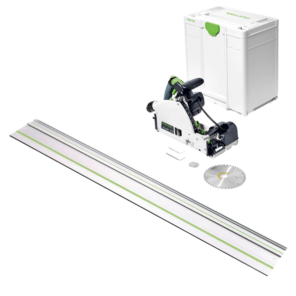 Festool Plunge-Cut Saw with Scoring Function TSV 60 KEB-F-Plus with 75" FS 1900 Guide Rail (576735-491503)