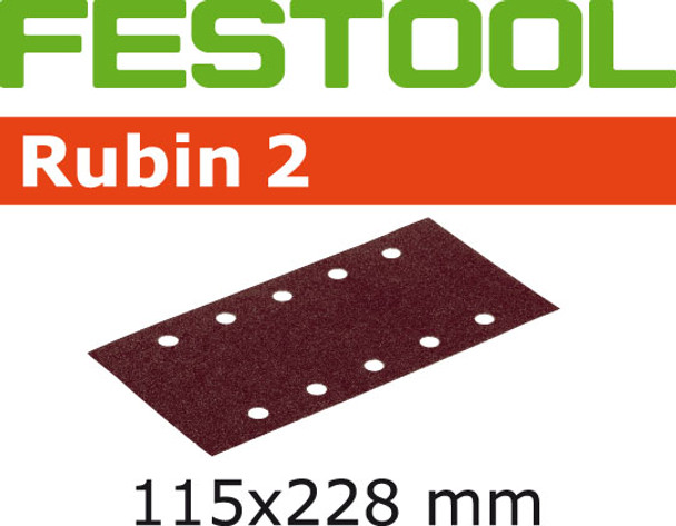 Festool Rubin 2 | 115 x 228 | 180 Grit | Pack of 50 (499036)
