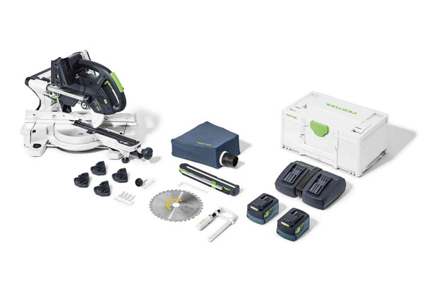 Festool Cordless KAPEX KSC 60 EB 5,0 I-Plus (577176) With Festool Adapter Plate UG-AD-KS 60 (202056)