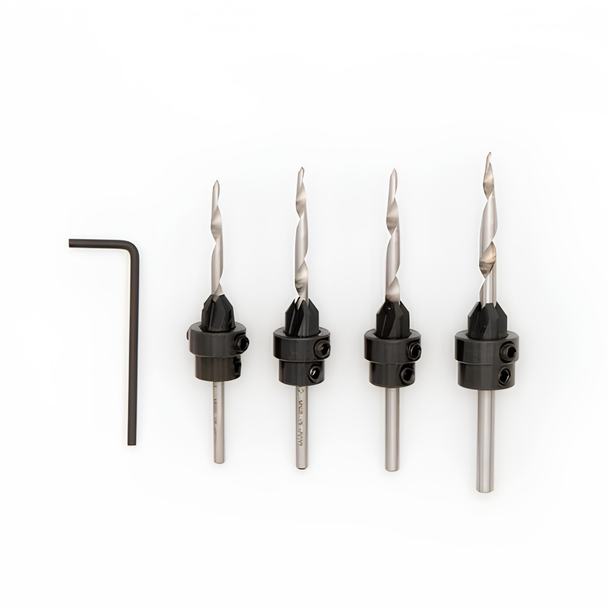 Wood Owl 4 pc Countersink Set (#'s 6, 7, 8, 10) (00740)