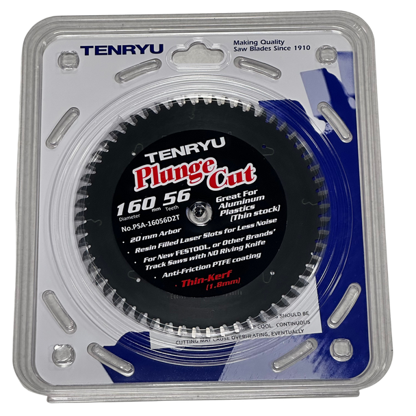 Tenryu Blade - 6-1/2" 56 Tooth 20mm Arbor for Non Ferrous Metals & Plastic (PSA-16056D2T)