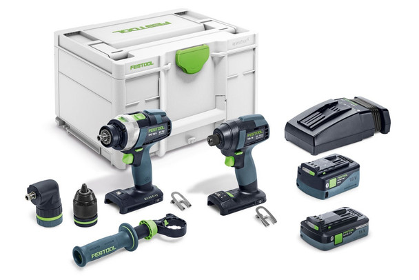 Festool Drill Set TID18 Impact and TPC18 Quadrive (577616)