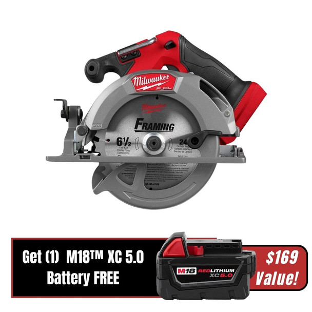 Milwaukee M18 FUEL™ 6-1/2" Circular Saw Bare Tool - (2833-20)