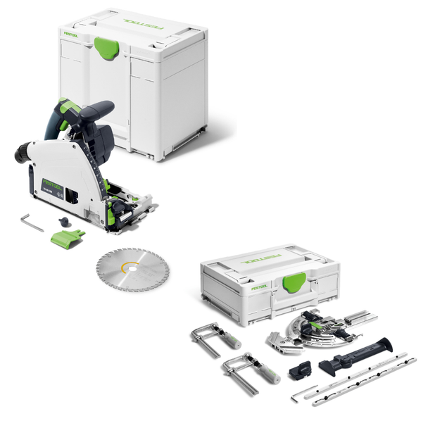 Festool Plunge-Cut Saw TS 60 KEB-Plus with Festool Accessories set SYS3 M 137 FS/2-Set (576726-577157)