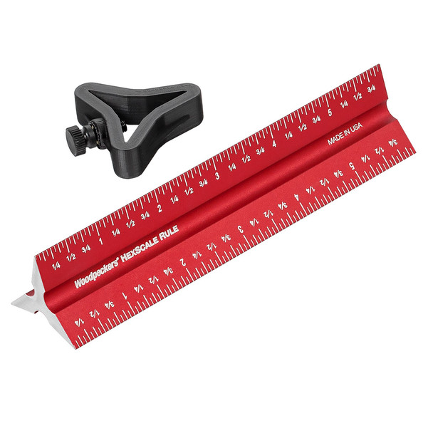 Woodpeckers HexScale Rule 6"/150mm and Stop (HXSCL-6)