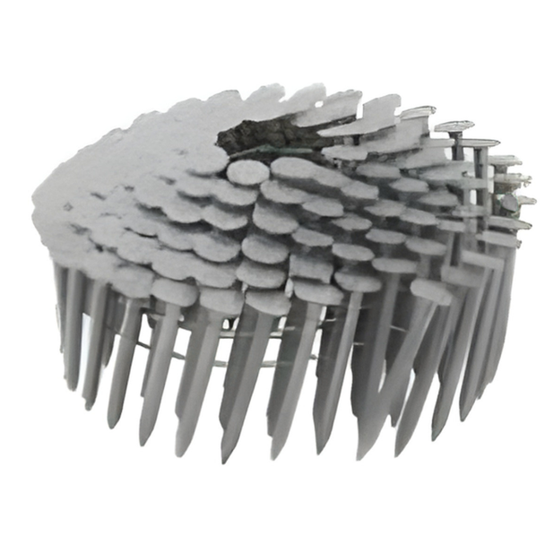 Bullseye 304 Stainless Steel 1-1/2in. x .120 Ring Shank 15° Wire Coil Nail (3,600)(83223)