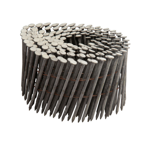 Bullseye Electro Galvanized 1in. x .120 Smooth Shank 15° Wire Coil Nail (7,200)(83215)