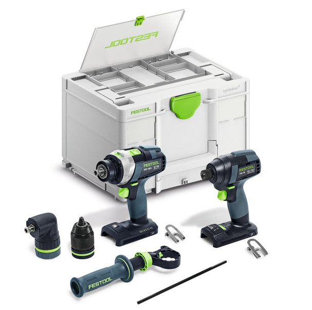 Festool Impact Driver and Drill Basic Set TID18 Impact and TPC18 Quadrive (578830)