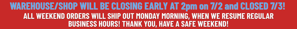 Text image of store closure