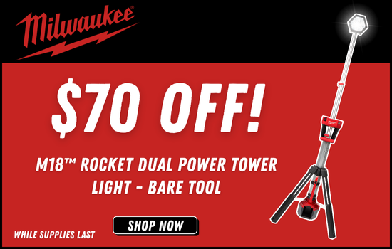 Milwaukee Deals Milwaukee M18 Rocket Dual Power Tower Light Bare Tool Shop Milwaukee Deals Shop Milwaukee On Sale 