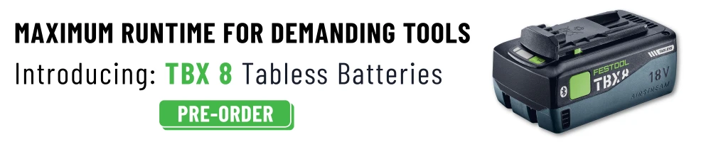 Festool tabless batteries tbx 8 cordless tool accessories new tools new accessories rapid charging station starter kit starter set